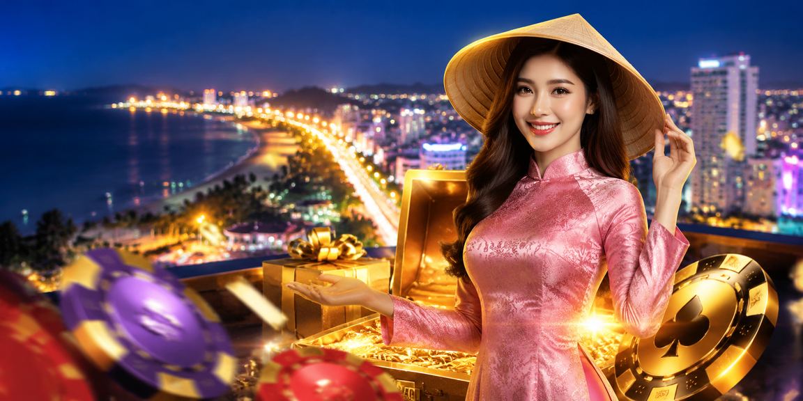 Bối cảnh Mũi Né với áo dài gợi trang tiền thưởng casino trên mobile